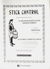 STONE Stick control Metodo rullante batteristi, spartito per percussioni OTTIMO
