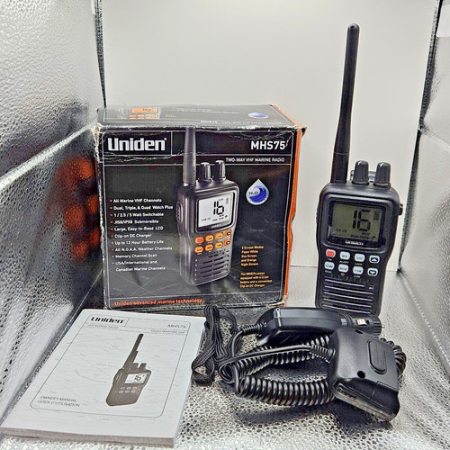 Uniden mhs75 vhf marine radio - uniden,