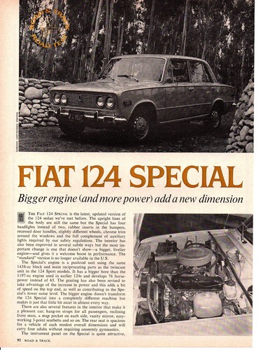 Fiat 124 special 1970 - 1970, prova