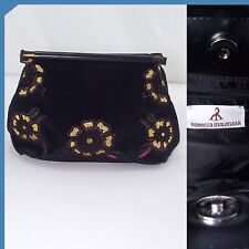 Rebecca Molenaar Borsa Piccola A Mano Nero Velluto Lunghezza 23 Cm Altezza 15 Cm