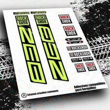 ADESIVI COMPATIBILI FORCELLA ROCKSHOX ZEB WP448 ADESIVI AUFKLEBER DECALCOMANIE