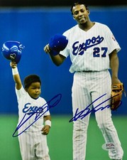Vladimir Guerrero Sr. & Vladimir Guerrero Jr. Foto firmata autografata 8x10 PSA