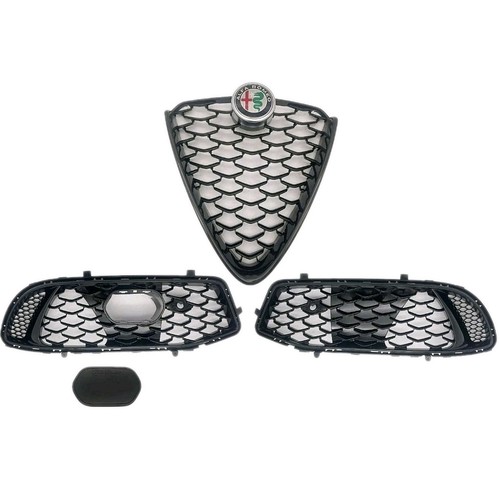 Set griglie scudo - nero, lucido