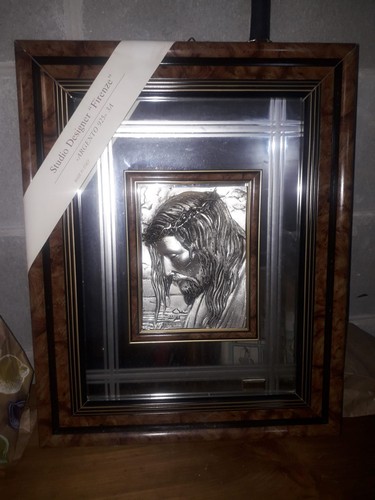 Quadro cristo argento - quadro,