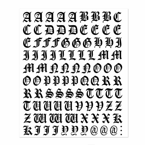 Kit lettere adesive - lettere,
