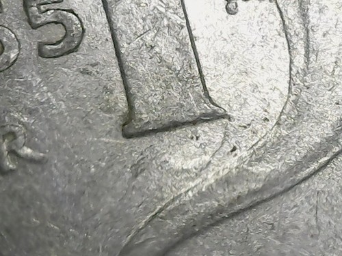 Lira 1955 errore mezzaluna - lira,