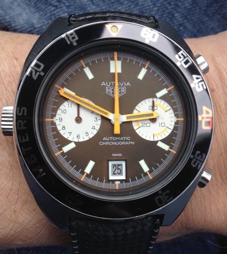 Vintage heuer autavia - 1163, p