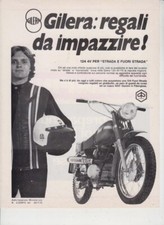 advertising Pubblicità-MOTO GILERA 124 4V  1973 MOTOITALIANE FUORISTRADA