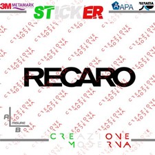 ADESIVO STICKER LOGO RECARO MISURE PERSONALIZZATE