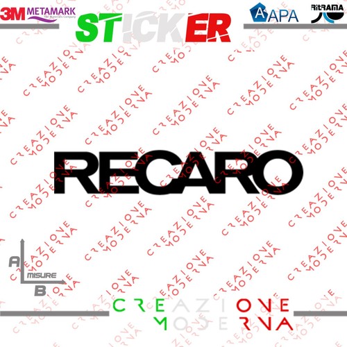 Adesivo sticker logo recaro - sticker,
