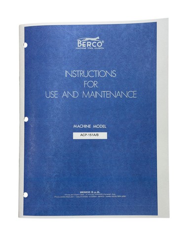Manuale barra alesatrice b - alesatrice, a/b