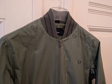 Fres Perry Blouson/Bomber Jacket, Bomber Jacket Verde Oliva, Taglia M - Ottime condizioni!