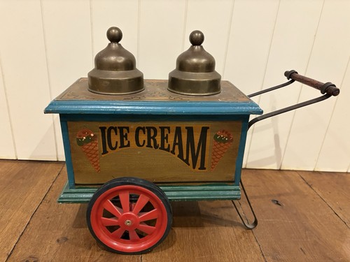 Vintage wooden ice cream - wooden,