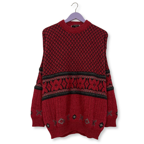 Maglione vintage rosso - maglione,