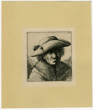 Antique Print-GENRE-STUDY-HEAD-132-Deuchar-ca. 1780