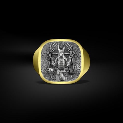 Anello uomo con - cuscino, in