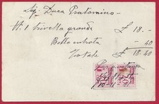 1941 KINGDOM, Retail Mark 20 Cent. pink pair on cardboard