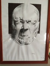 Quadro Maggiore 99 Cornice Pittura Pittore Stampa Disegno  Ritratto Viso 