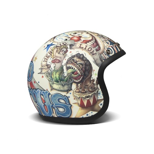 Casco jet cafe racer - cafe, retro