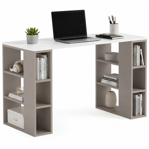 Scrivania libreria ripiani - scrivania,