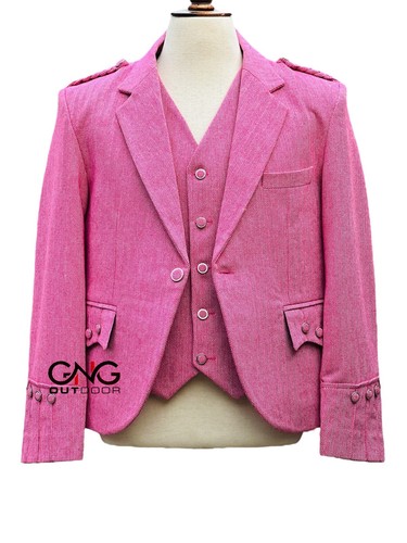 Uomo scozzese rosa tweed - uomo,