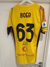 Maglia Home PIETRO BOER Roma Firmata Partita Emessa Con Coa 