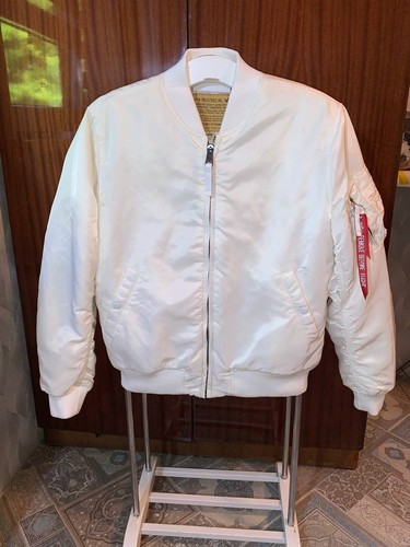 Bomber bianco alpha industries - bomber,