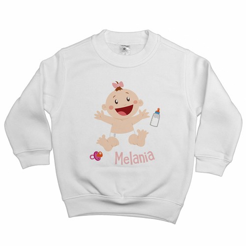 Felpa bambina personalizzata