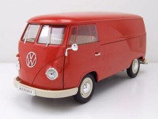 VW T1 Bus Box 1963 rosso modellino auto 1:18 Welly