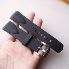 22 24 mm per Corum Admiral's Cup cinturino in silicone blu nero