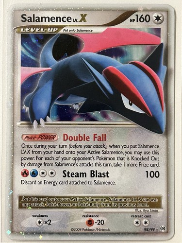 Pokemon card salamence - card, lv.x
