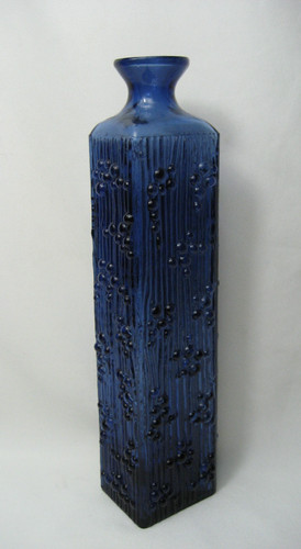 Vaso vetro bubble - vetro, blu