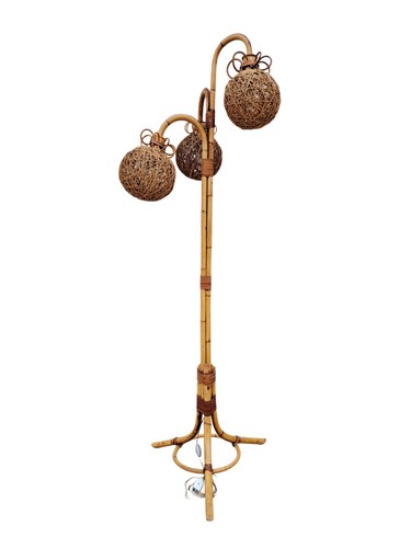 Lampada piantana luci bambù - piantana, 3