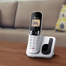 Panasonic KX-TGC250 Telefono Cordless Digitale per Anziani - Colore Silver