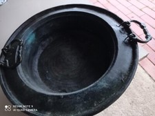 ANTICO BRACIERI IN RAME OTTONE VINTAGE RARI VASO CONCA fioriere pentola paiolo