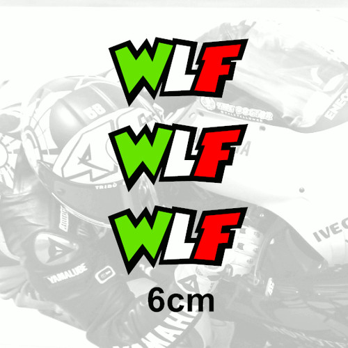 Adesivi rossi wlf 6 - wlf, cm