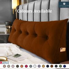 Cuscino Testiera Velluto, Ecopelle Scamosciata Schienale Supporto Lombare Cuscino Lettura