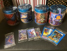2002 UOMO RAGNO SPIDER-MAN PANETTONCINI 4 CARDS & LATTE METALLICHE + PROMO