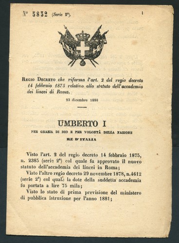 Documento antico 1880 - ,