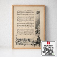 Stampa antica spartito Natale