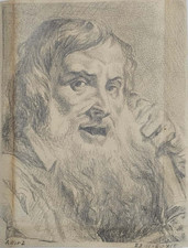 Antico Disegno Originale A. WIRZ 'San Paolo' Copia Piazzetta Siderno Carboncino