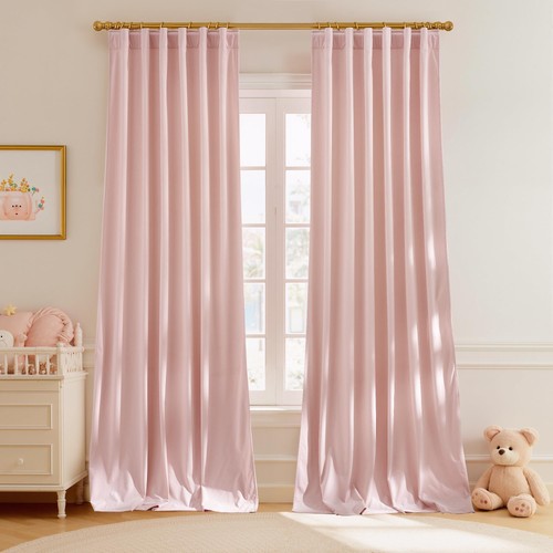 Tende velluto rosa polvere - in,