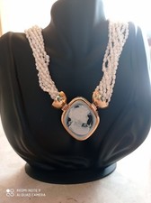 girocollo torcion con perle di