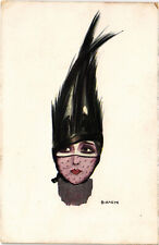 PC ARTIST SIGNED, BIANCHI, GLAMOUR LADY, Vintage Postcard (b48906)