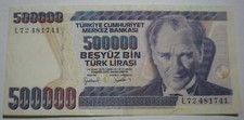 TURCHIA BANCONOTA DA 500000 LIRE