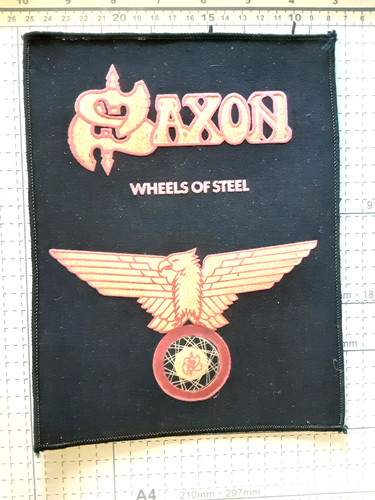 Saxon patch aufnäher - saxon-patch/aufnäher, ''wheels