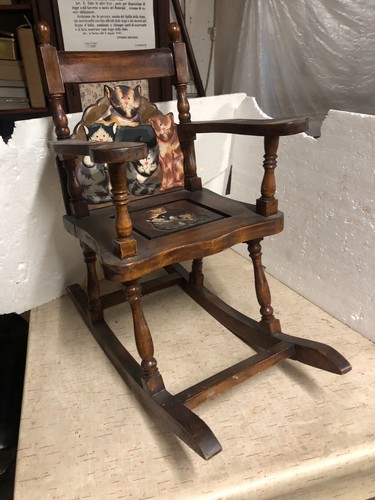 Sedia dondolo legno per - sedia,