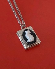 Collana Gatto Cameo Portafoto