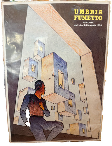 Moebius poster umbria fumetto - moebius,