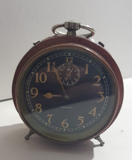 OROLOGIO DA TAVOLO SVEGLIA VEGLIA MECCANICA EPOCA ANNI 40 NON FUNZIONANTE RARA